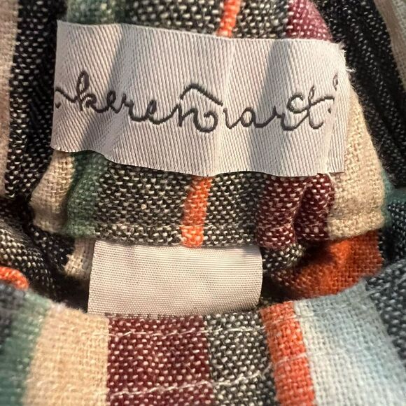 Keren Hart Women’s Pants Large Linen Blend Cropped - Picture 4 of 5